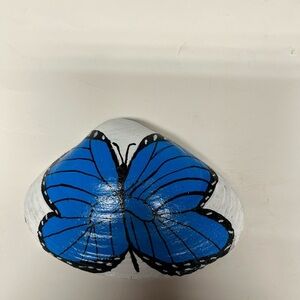 Hand Painted Butterfly Shell